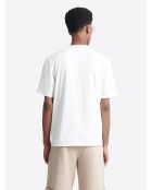 T-shirt col rond capsule Double Jeux blanc neige