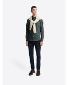 Chemise à motif en coton verte