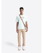 T-shirt col rond capsule Double Jeux vert aqua