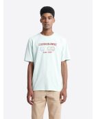 T-shirt col rond capsule Double Jeux vert aqua