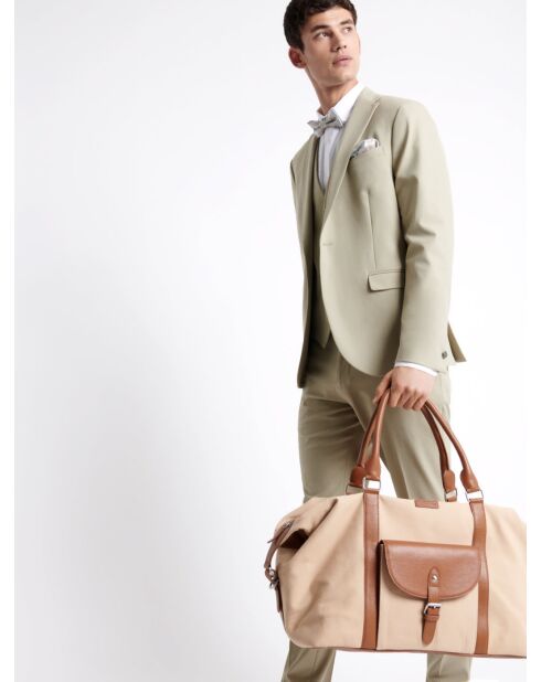 Veste de costume extraslim bistretch beige doux