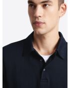 Polo manches longues en Coton dark saphir