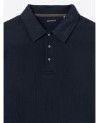 Polo manches longues en Coton dark saphir