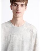 T-shirt col rond 100% Coton - L'atelier bleu gris