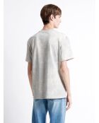 T-shirt col rond 100% Coton - L'atelier bleu gris