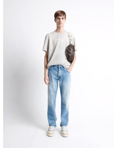 T-shirt col rond 100% Coton - L'atelier bleu gris