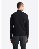 Pull à col cheminée en Viscose certifiée noir