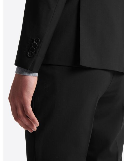Veste de costume infroissable noire