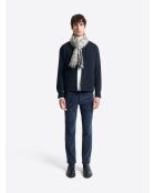 Chino en velours côtelé bleu dur