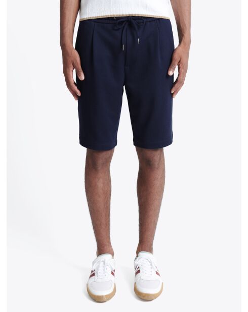 Bermuda faux-uni bleu marine