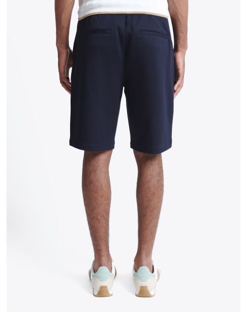 Bermuda faux-uni bleu marine