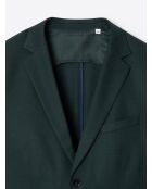 Veste de costume slim en flanelle vert profond