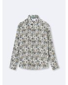 Chemise végétale 100% lin vert lichen