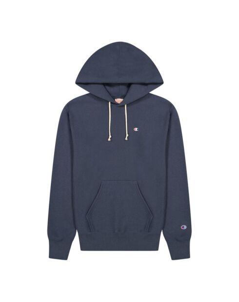 Felpa con cappuccio Reversweave blu notte