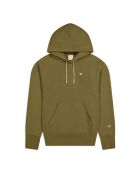 Felpa con cappuccio verde kaki