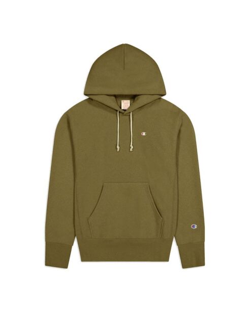 Felpa con cappuccio verde kaki