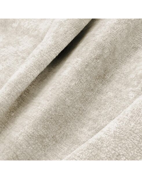 Fauteuil Plush velours texturé beige - 66.5x74x69 cm