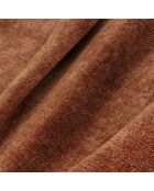 Fauteuil Plush velours texturé terracotta - 66.5x74x69 cm