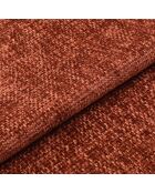 Fauteuil pivotant Retro velours chenillé terracotta - 74.5x65x74.5 cm