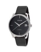 Montre Automatique Femme en Cuir noire