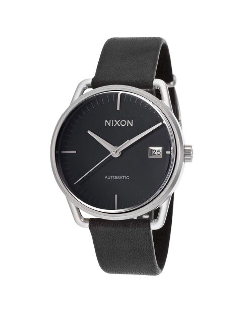 Montre Automatique Femme en Cuir noire