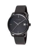 Montre Automatique Femme en Cuir noire