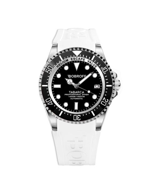 Montre Automatique Homme en Silicone blanc/noir
