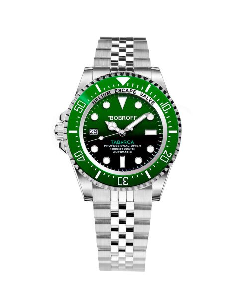 Montre Automatique Homme Tabarca en Acier argenté/vert