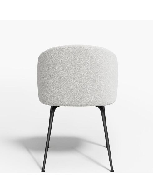 2 Chaises Barbara Bouclette blanches - 80x58x56 cm