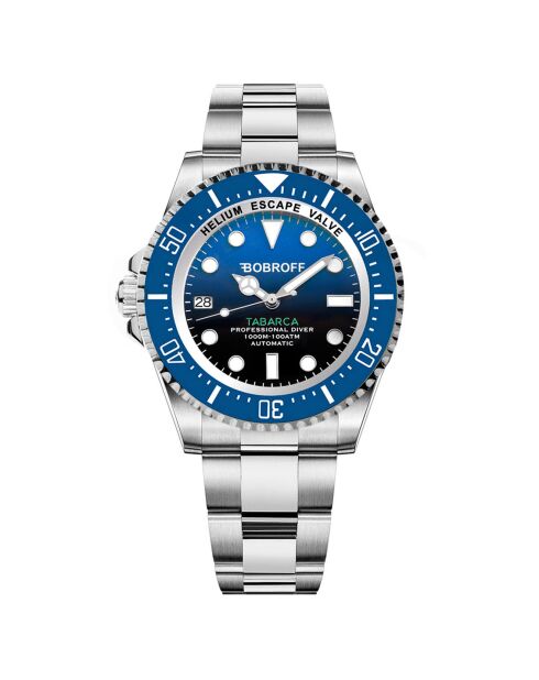 Montre Automatique Homme Tabarca en Acier argenté/bleu