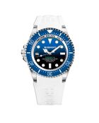 Montre Automatique Homme Tabarca en Caoutchouc blanc/bleu