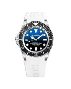 Montre Automatique Homme Tabarca en Caoutchouc blanc/bleu