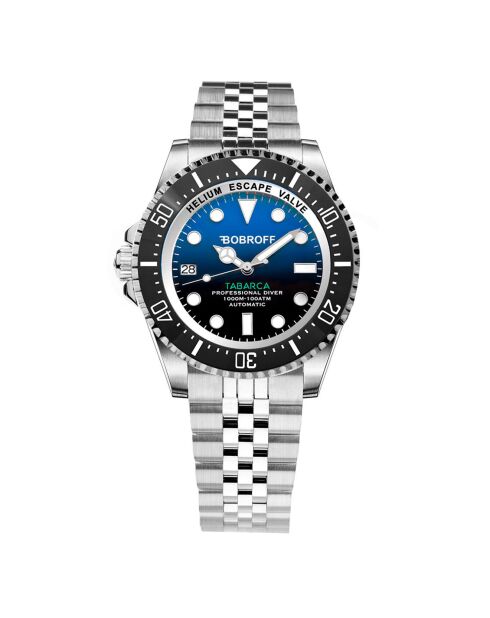 Montre Automatique Homme Tabarca en Acier argenté/bleu