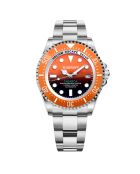 Montre Automatique Homme Tabarca en Acier argenté/orange