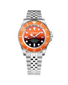 Montre Automatique Homme Tabarca en Acier argenté/orange