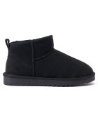 Boots fourrées en Cuir Nubuck Rita noires