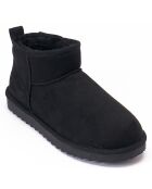 Boots fourrées en Cuir Nubuck Rita noires