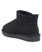 Boots fourrées en Cuir Nubuck Rita noires