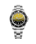 Montre Automatique Homme en Acier argenté/jaune