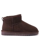 Boots fourrées en Cuir Nubuck Rita marron