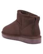 Boots fourrées en Cuir Nubuck Rita marron