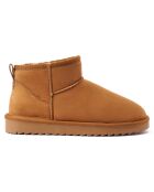 Boots fourrées en Cuir Nubuck Rita cognac