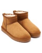 Boots fourrées en Cuir Nubuck Rita cognac