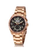 Montre Automatique Homme en Acier rose doré/gris