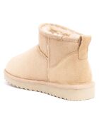 Boots fourrées en Cuir Nubuck Rita beiges