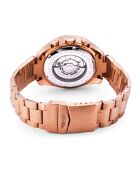 Montre Automatique Homme en Acier rose doré/gris