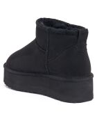 Boots fourrées en Cuir Nubuck Noa noires