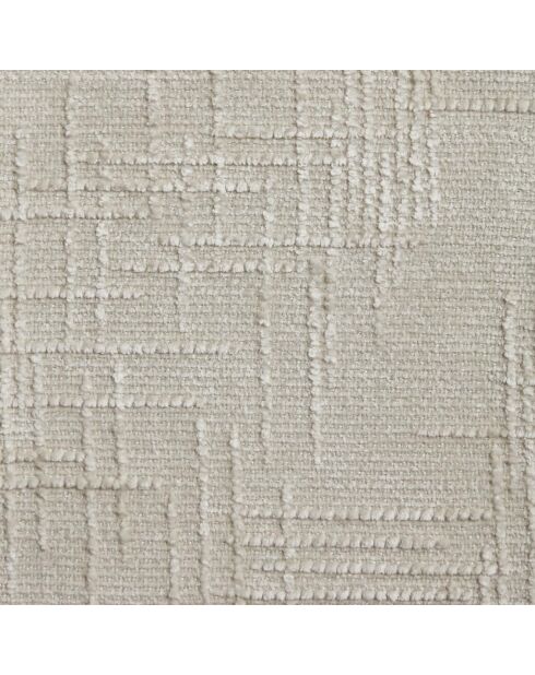 2 chaises Lina velours tramé crèmes - 56x55x77 cm