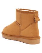 Boots fourrées en Cuir Nubuck Marina cognac