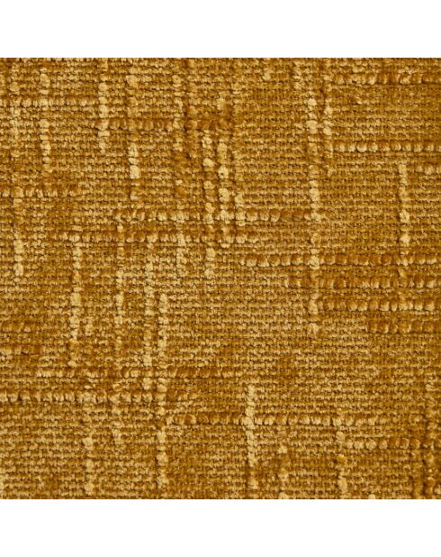 2 chaises Lina velours tramé moutarde - 56x55x77 cm